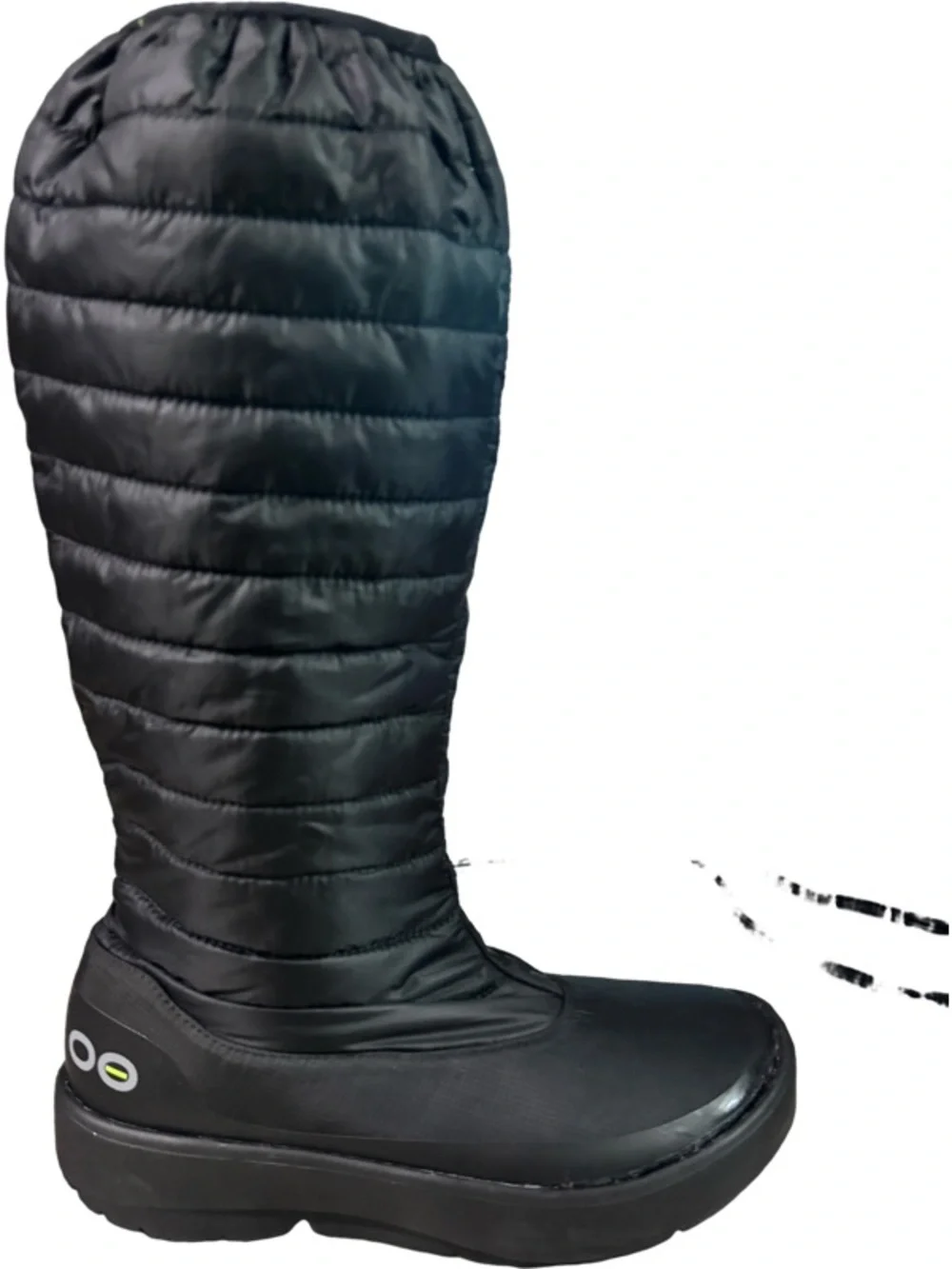 OOFOS OOmg Boot Womens  Nylon Puffer Quilted Recovery Tall Boots Size 6